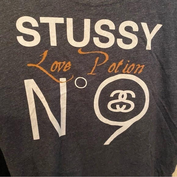 STUSSY Women Gray Love Potion N9 Loose Fit Tank Top Size Small - Picture 3 of 5
